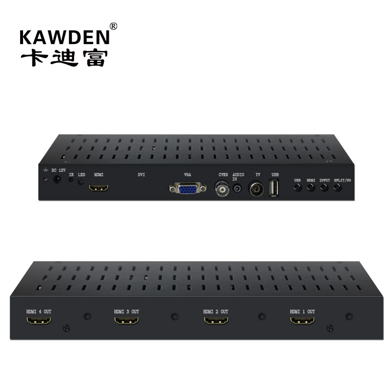 KAWDEN188金宝慱 一键式高清液晶电视机拼接盒子 大屏拼接专用