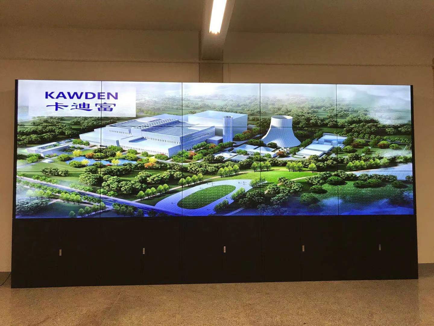 广东揭阳惠来县能源工程公司国企办公室55寸拼接屏安装案例图片8